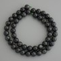 Emerald Fuchsit (Muscovite) Beads Smooth Sphere, 8 mm ± on thread, length 39 cm+