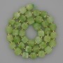 Natural Stone Beads Chrysoprase Olivine Faceted Cube 8x8mm±, Beads 3mm±, Thread Length 37cm±