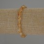 Citrine Bead-cut Bracelet, 8x6 mm beads ± with 3 mm seed beads, 18 cm stretch length