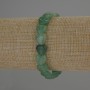 Jade Heart Bracelet, 10x10mm diameter hearts, 18 cm length stretch