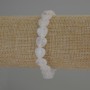 Bracelet Mountain Crystal Heart, diameter 10x10mm±, length 18cm stretch