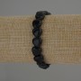 Clearance! Agate Natural Stone Heart Bracelet, 10x10mm Heart Diameter, 18cm Stretch Length