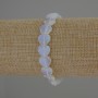 Moonstone Heart Bracelet, 10x10mm, stretchy 18cm