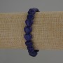 Lapis Lazuli Heart Bracelet, 10x10mm +/-, 18 cm length stretch