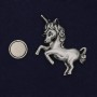 Magnetic Unicorn Brooch Silver Metal 50x35mm+