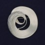 Brooch Accent white pearl iridescent rhinestones silver-toned metal 48x45mm+
