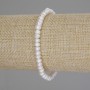 Bracelet Freshwater Pearls, diameter 5×3mm +-, length 18cm (stretch)