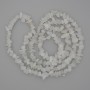 White Quartz Beads Chip on Thread 78 cm+