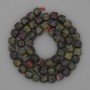 Jasper Beads Dragon's Blood Garnet-Cut Cubes 7mm+ on Thread, 39cm+ Length