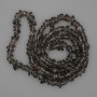 Smoky Topaz Beads, chip shape, diameter 6-10×2-4 mm, length 80 cm on thread