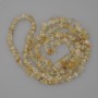 Citrine Bead Chips, 6–10×2–5 mm diameter, 80 cm length on nylon thread