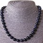 Aventurine Beads (Synthetic) Blue Sand Cairo Night, Smooth Round 12mm, Length ±45cm