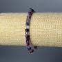 Fluorite Bracelet - Natural Stone, Faceted Cubes, 4–5 mm diameter, stretchy 18 cm