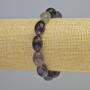 Fluorite Bracelet natural stone oval, 10x14 mm, 5mm+- (stretch), length 18 cm+
