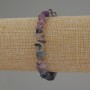 Fluorite Bracelet, natural stone chips, 7x4 mm+-, length 18 cm+-, stretch