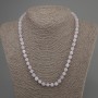 Kunzite Beads Faceted Cube, 6mm Diameter, 50mm Length ± with Clasp