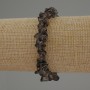 Smoky Quartz Bead Bracelet, 7-10x2-4 mm chips, 18 cm length stretch