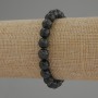 Emerald Fuxite (Muscovite) Smooth Bead Bracelet, 8 mm diameter ±, length 18 cm Stretch