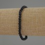 Bracelet Aventurine Night of Cairo smooth beads 4mm+, length 18cm stretch