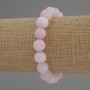 Kunzite Bracelet Smooth Bead, 10mm diameter ±, 18cm length Stretch