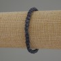 Sapphire Bead-cut Cube Bracelet, diameter 5mm±, length 18cm Stretch
