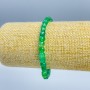 Agate Bracelet with Natural Stone Grenades Cubes, 5x5 mm, Stretch, 18 cm