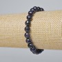Aventurine Bracelet Night of Cairo (synthetic) faceted bead, diameter 8mm±, length 18cm± (stretch)