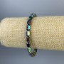 Hematite Bracelet Hexagons Multicolor, diameter 8x5mm±, length 7.1in± (18cm) stretch