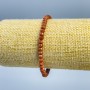 Aventurine Bracelet Golden Sand Faceted Rondelle, 5x3 mm, stretchy, 18 cm
