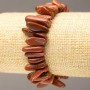 Bracelet Aventurine Golden Sand shard "needle" on elastic d 14-26x4-6(±)mm, circumference 18cm