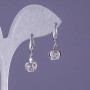 Earrings Crown, length 22mm