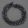 Synthetic Aventurine Beads Blue Sand Faceted, diameter 9-12×8mm± on thread, length 41cm+