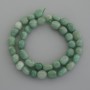Natural Jade Beads, faceted, diameter 10-12mm, length 39cm