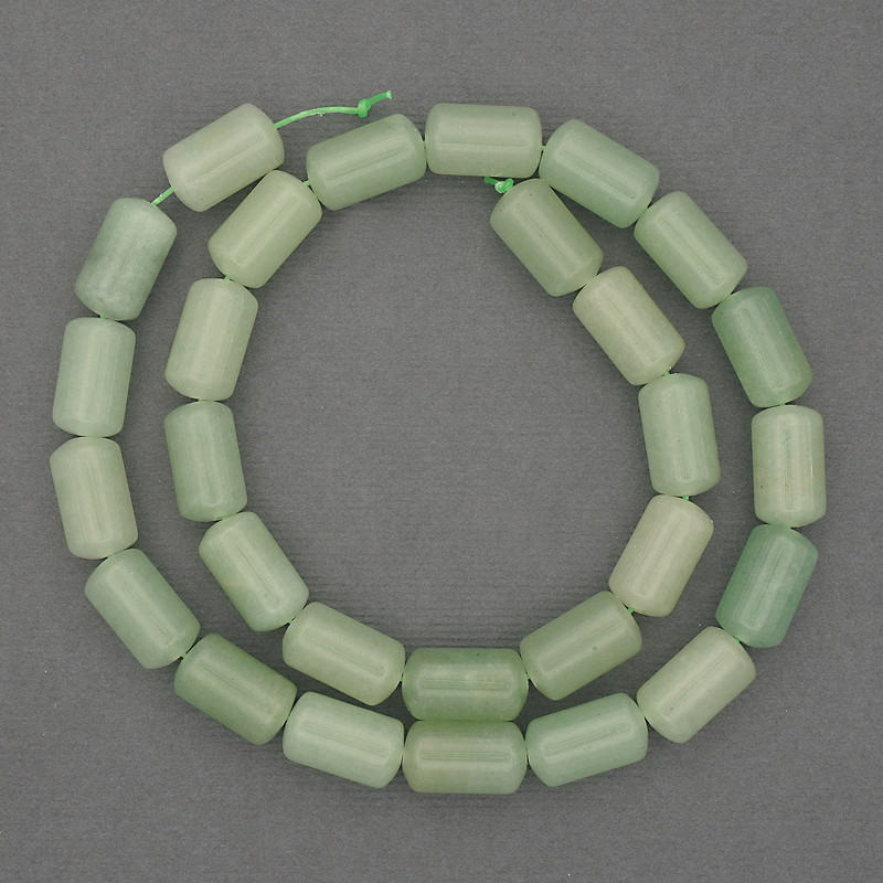 Natural Jade Beads Cylindrical 14×8mm, length 39cm