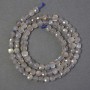 Labradorite Beads, Faceted Cube, 4x4mm±, on Thread, Length 39cm+