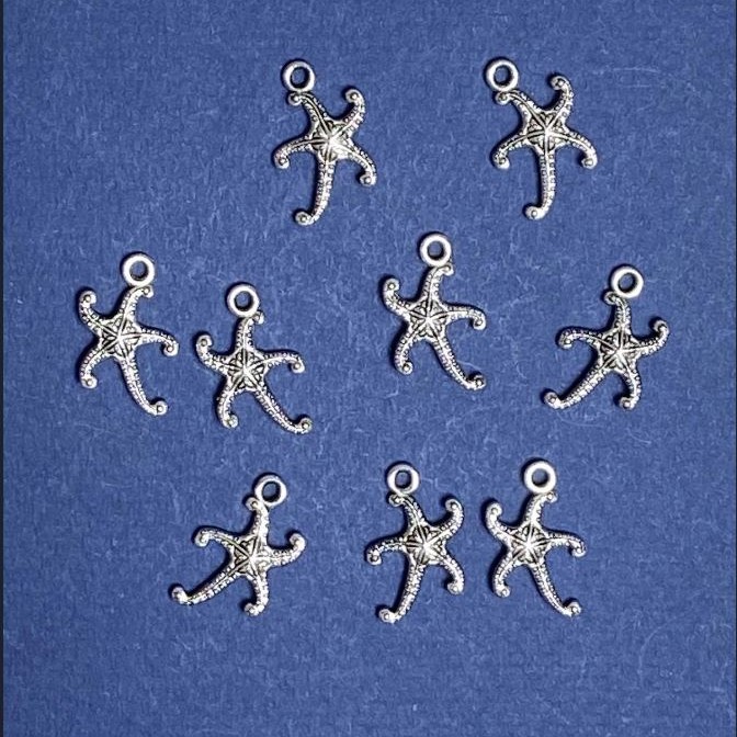 Pendant Finding Sea Star 12x19mm ± packaged 20g + - 22 pcs.