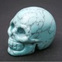 Natural Turquoise Skull Ornament "Yorik" 38x49x34(±)mm