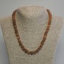 Citrine Beads Cube, 7mm Diameter, 45cm Length ± with Clasp