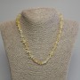 Citrine Bead Necklace, pea-size, 7x4mm, length 45cm ± with clasp