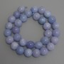Aquamarine Beads Smooth Round 12mm Diameter, 38cm+/- Length on Thread