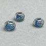 Pandora Bead, plastic, diameter 14x10 mm, hole diameter 4.5 mm, pack 6 pcs