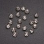Bead Findings Inlay, 7mm diameter, inner diameter 1.4 mm, 4 mm packaging 20 g, (+-) 20 pcs