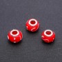 Pandora bead plastic, diameter 14x10mm, hole diameter 4.5 mm, packaging 6 pcs