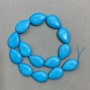 Turquoise beads drop shape droplets, diameter 28x19mm +-, length 40cm +