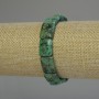 Bracelet African Turquoise Rectangular Beads, 16x12mm, stretchy 18cm