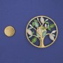 Magnetic Brooch Tree with Enamel Gold Tone Metal 50mm+