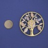 Magnetic Brooch Tree with Enamel Gold-tone Metal 50mm+