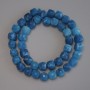 Natural Stone Beads Apatite Faceted Cubes, 9x9 mm diameter, 37 cm length on thread