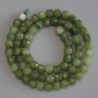 Jadeite Beads Faceted Cube 5.5x5.5x5mm+ on Thread, 37cm+ Length