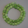 Natural Chrysoprase Beads, Olivine, Faceted Cube, 8.5 mm diameter, 5x8.5 mm ±, thread length 37 cm ±